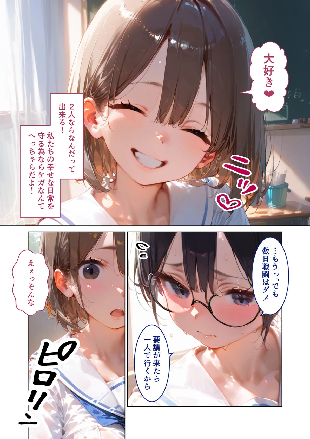 魔法×女は触手に絶対勝てない 〜ベリー&ピーチ完全敗北〜 モザイク版 7ページ