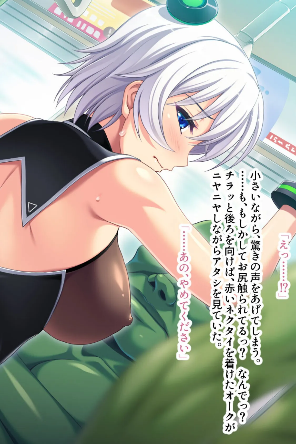 オークだらけの痴●電車でイク!〜こんな任務、もうイヤぁ…っ〜 モザイク版 4ページ