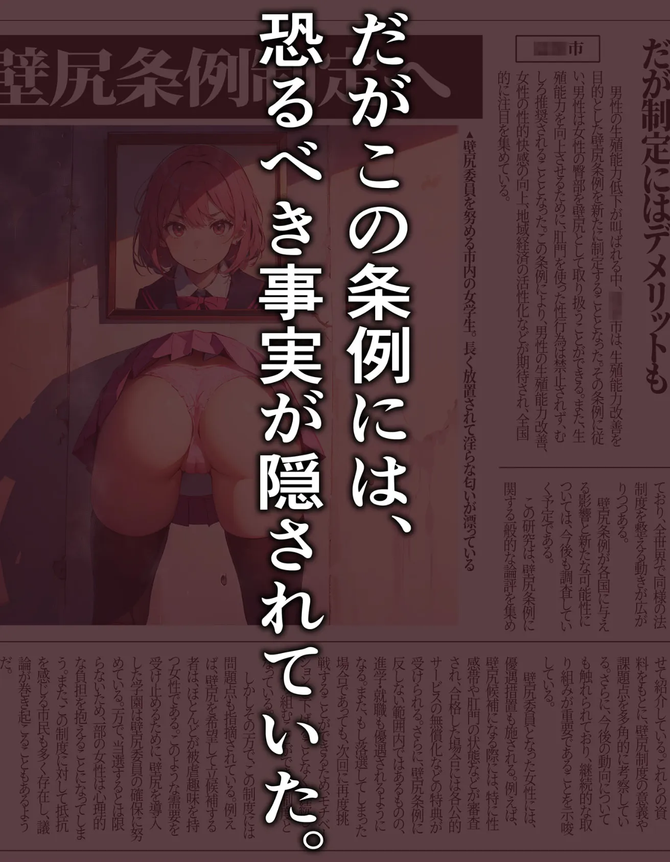 壁尻委員のおしごと 〜条例改正で●●ドスケベオブジェ化〜 モザイク版 4ページ