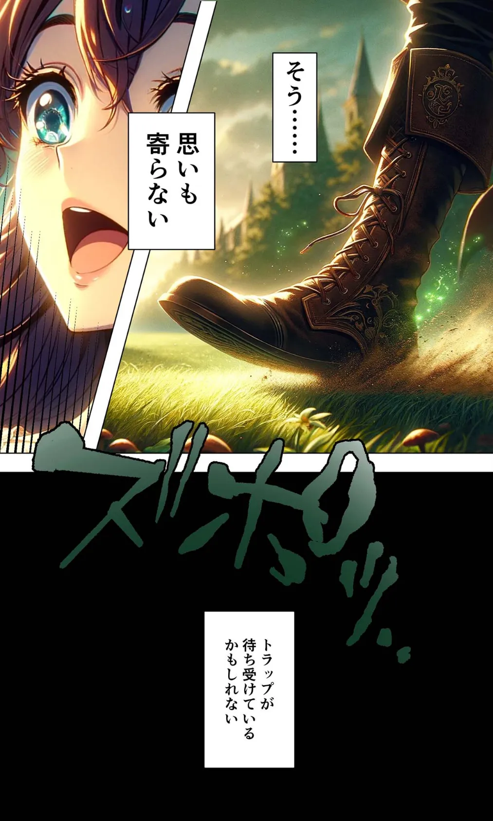 淫乱トラップ!感覚遮断落とし穴 〜冒険者を孕ませる触手のエロ知恵〜 モザイク版 3ページ