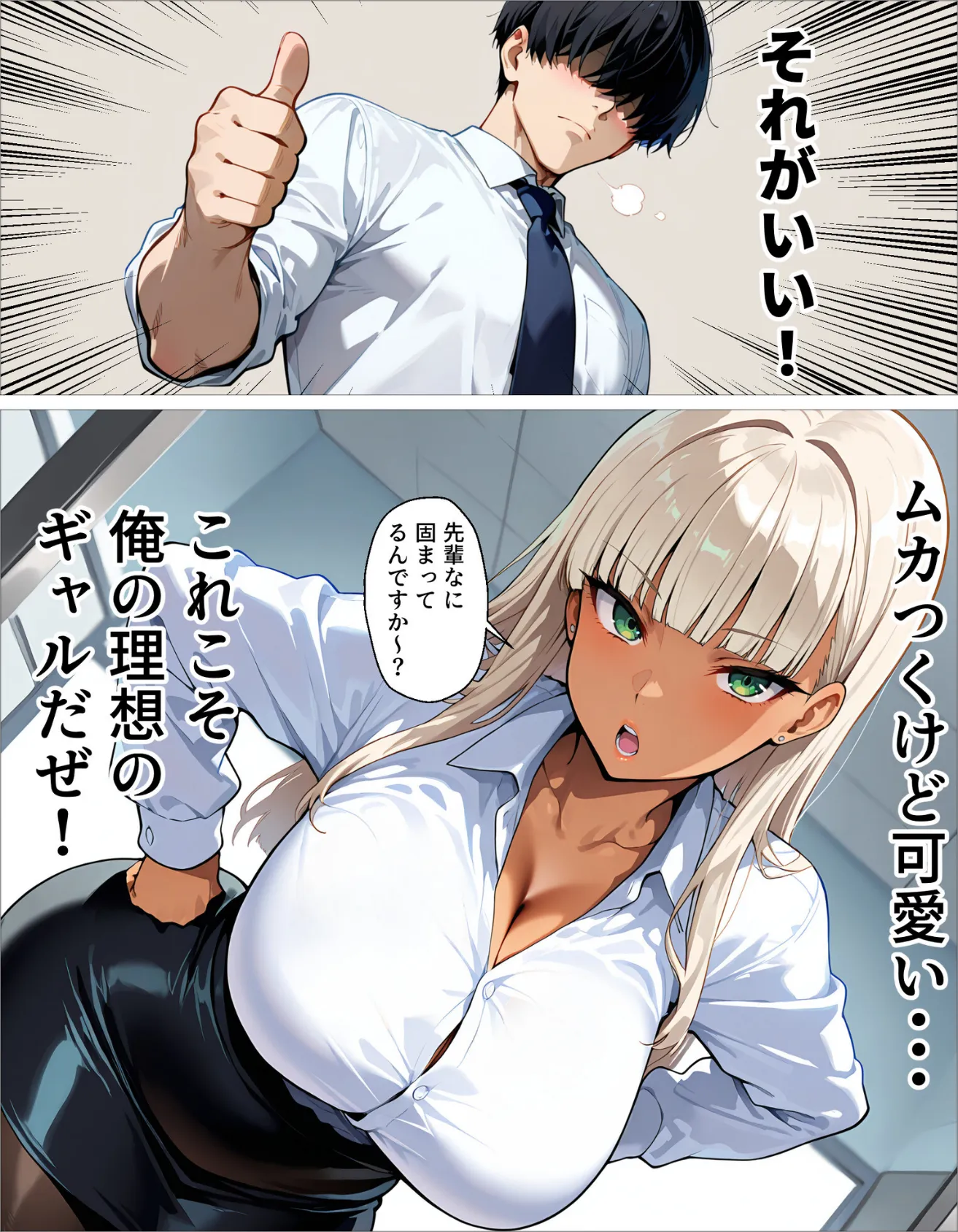 新卒の黒ギャルが「きも…」って言いながら搾精してくれる話(1) 6ページ