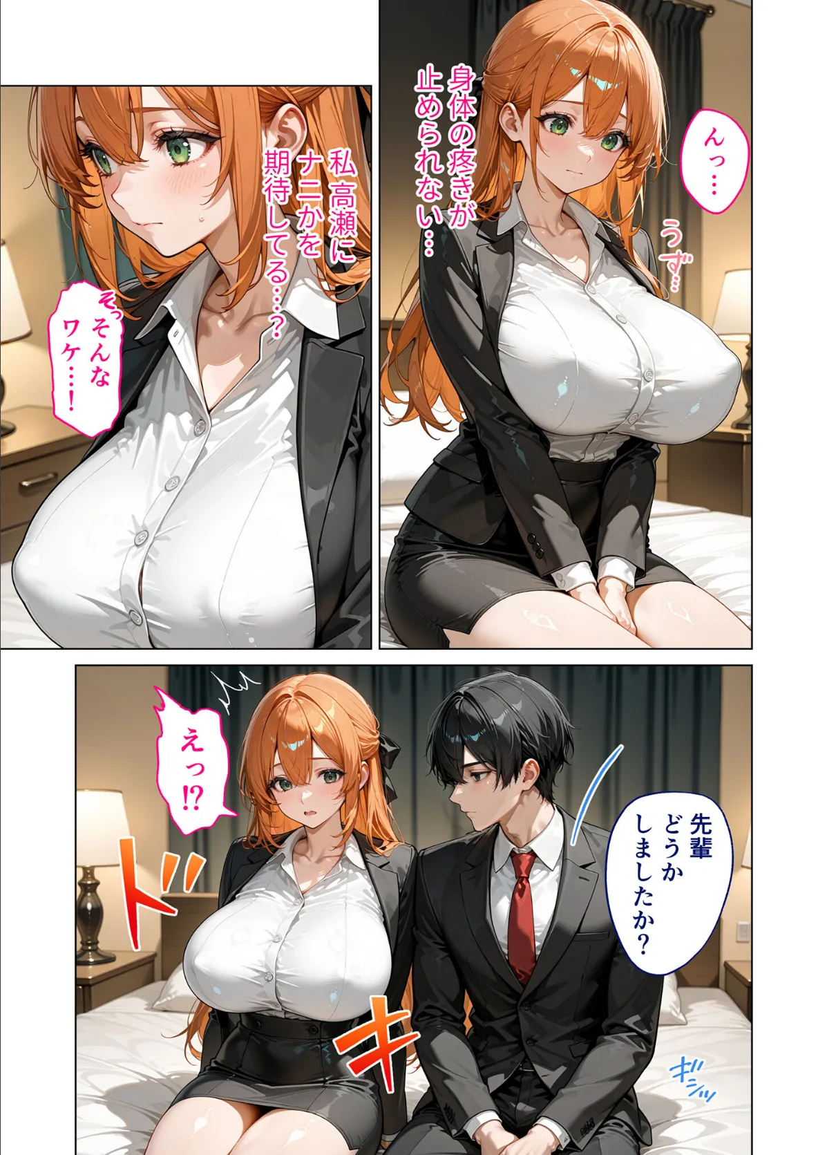 お二人様一室、メス堕ちにつき 〜後輩くんに身も心も堕ちる最終日〜モザイク版 5ページ