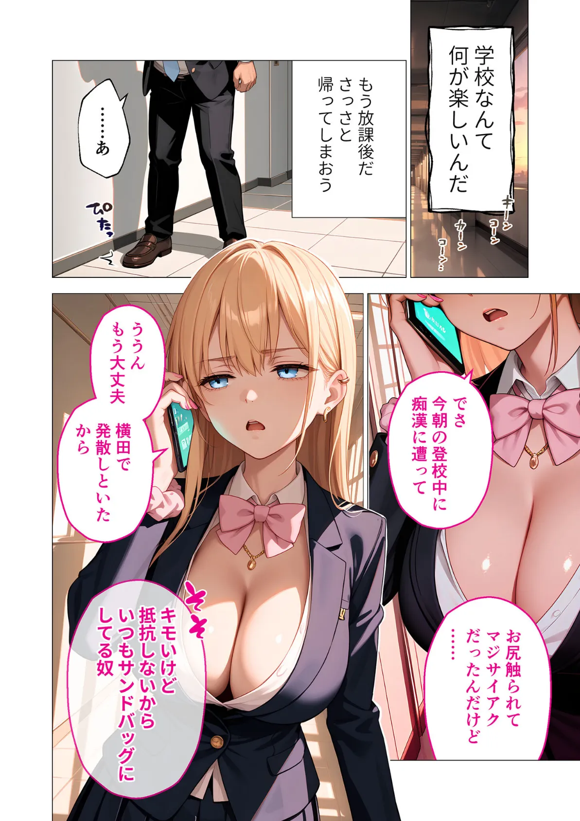 ご都合エッチ最強アプリ第1話 〜生意気なメスを徹底攻略！〜 モザイク版 8ページ